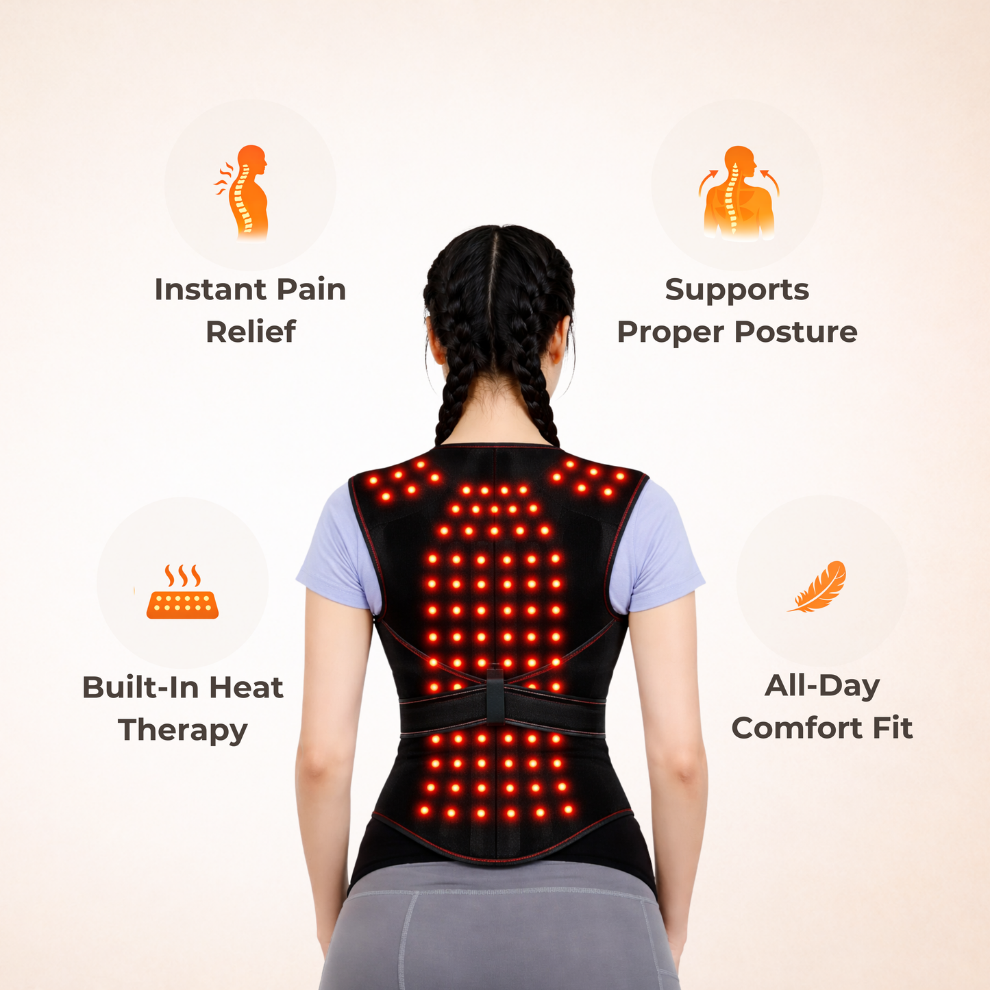 ThermaFrame™ Back Support Brace