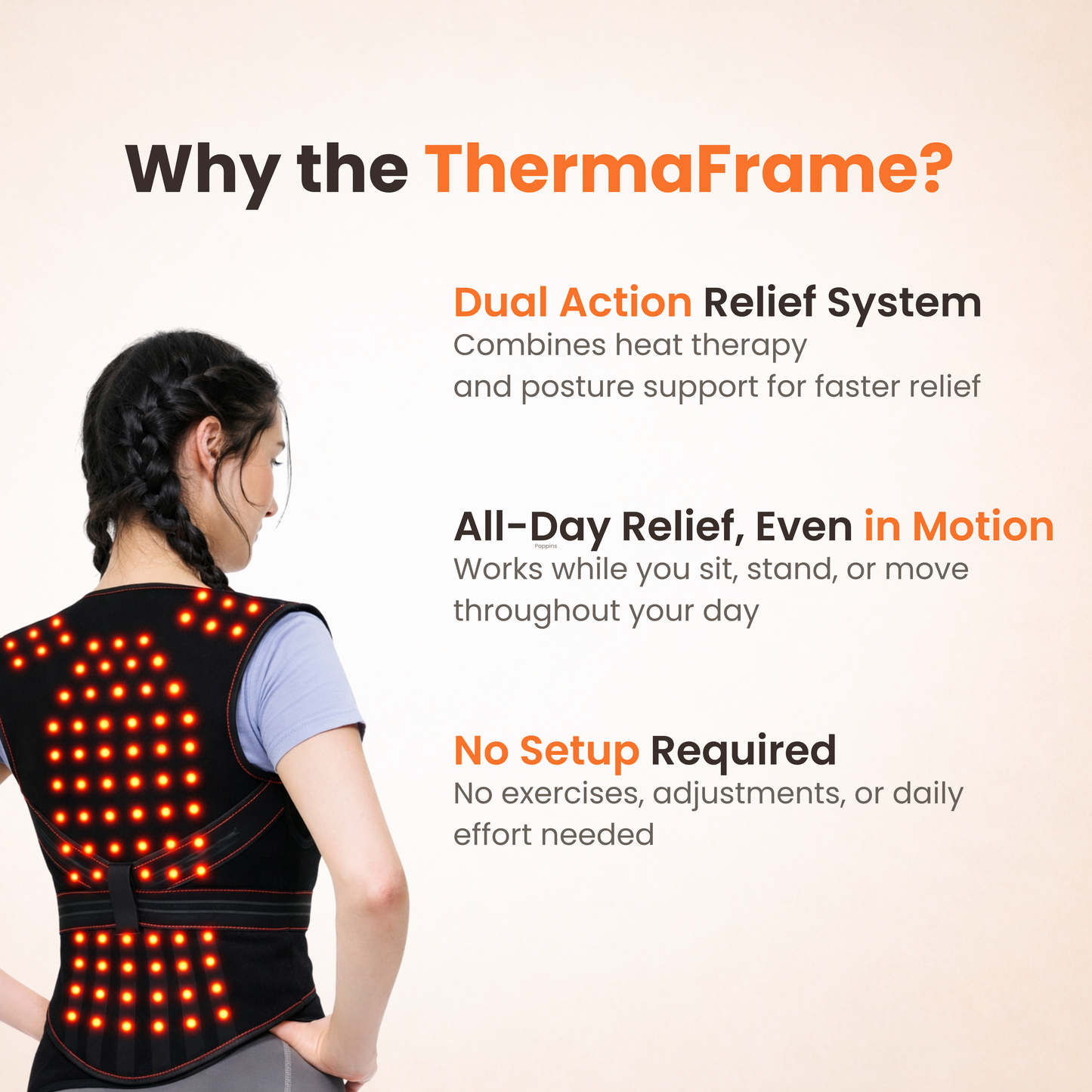 ThermaFrame™ Back Support Brace
